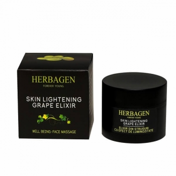 Crema elixir din struguri cu efect de luminozitate, Herbagen, 50g