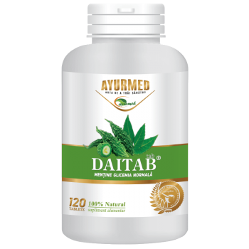 Daitab, 120 tablete, Ayurmed, supliment antidiabetic