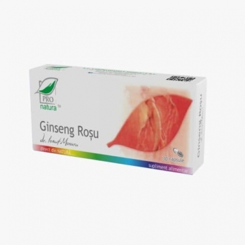 Ginseng Rosu, 30 capsule, Pro Natura 