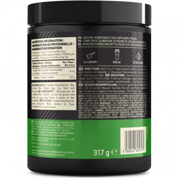 Creatina monohidrata ON Creatine Powder, 317 g, Optimum Nutrition