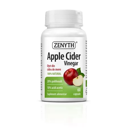 Berberina 500 mg + Otet din cidru de mere, Pachet 60 capsule + 60 capsule, Zenyth