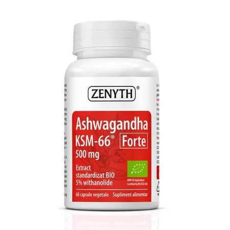 Ashwaghanda Forte KSM-66 500 mg, 60 capsule, Zenyth