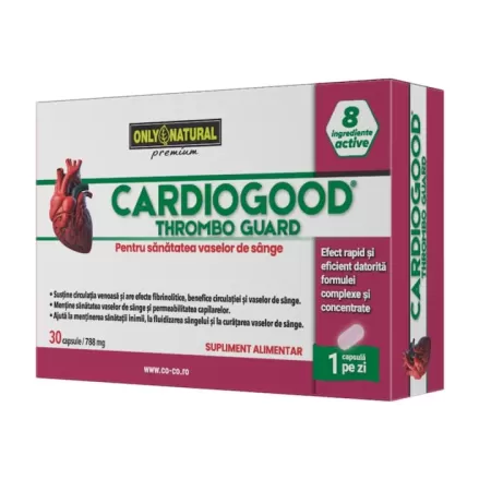 CardioGood ThromboGuard, Antitrombotic, 30 capsule, Only Natural