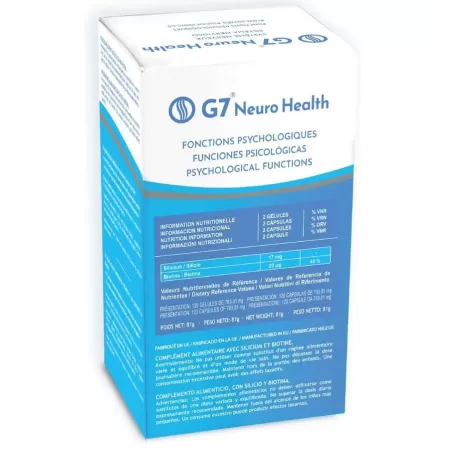 G7 Neuro Health, Silicium Espana, 120 capsule