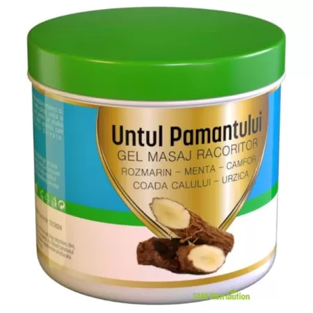 Gel de masaj racoritor Untul Pamantului, Praemium, 275 ml