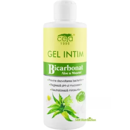Gel intim cu bicarbonat, aloe si musetel, 200 ml, Ceta Sibiu