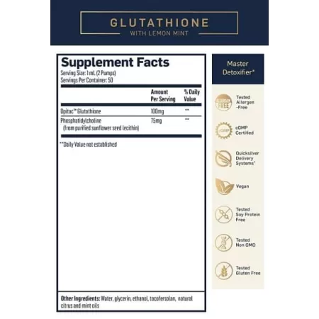 Glutathione Liposomal, QuickSilver, 50 ml