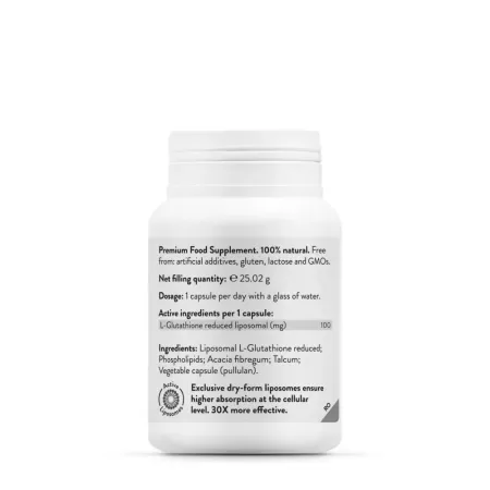 L-Glutathione Lipozomal Reduced, Novo Biomedics, 45 capsule
