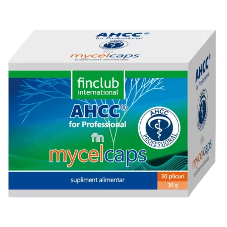 Finclub Mycelcaps AHCC Professional, 1 gram plic, 30 plicuri