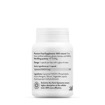 NAD-H+ Reset Lipozomal, Novo Biomedics, 30 capsule