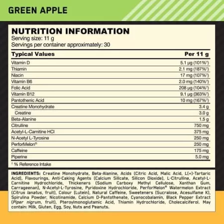 Pre Workout, ON Gold Standard, Optimum Nutrition, 330g