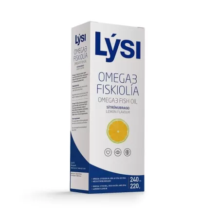 Omega 3 cu aroma de lamaie 240 ml Lysi