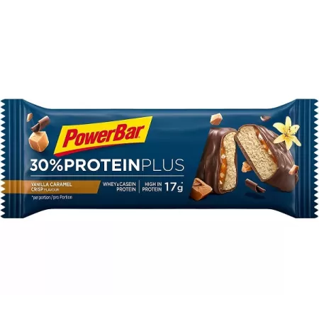 PowerBar Batoane proteice ProteinPlus 30%, Vanilla Caramel Crisp, 15 buc x 55g