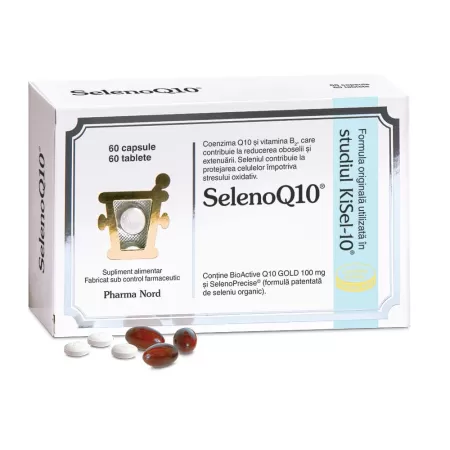 SelenoQ10, 60 capsule + 60 tablete, Pharma Nord