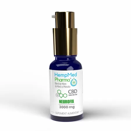 Ulei CBD Neurofix, 3000 mg, HempMed Pharma, 30 ml