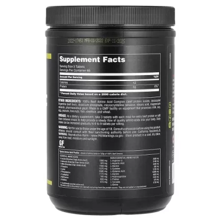 Universal Nutrition, 100% Beef Aminos, 400 Tablete