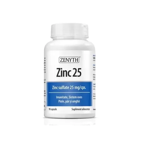 Zinc 25 sulfat de zinc 90 capsule zenyth