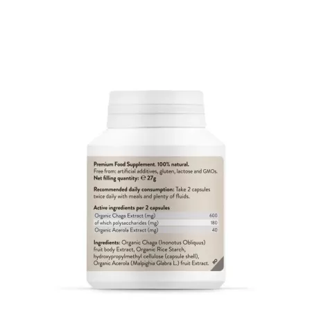 Extract de ciuperca Chaga, Novo Biomedics, 60 capsule