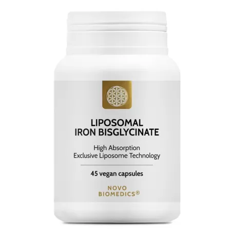 Fier Bisglicinat Lipozomal, Novo Biomedics, 45 capsule