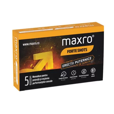 Maxro Forte Shots pentru potenta, 5 buc X 10ml