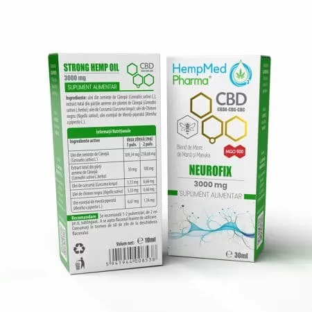 Ulei CBD Neurofix, 3000 mg, HempMed Pharma, 30 ml