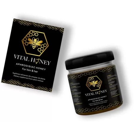 Vital Honey, Miere Afrodisiaca Pentru Potenta, borcan 240 g