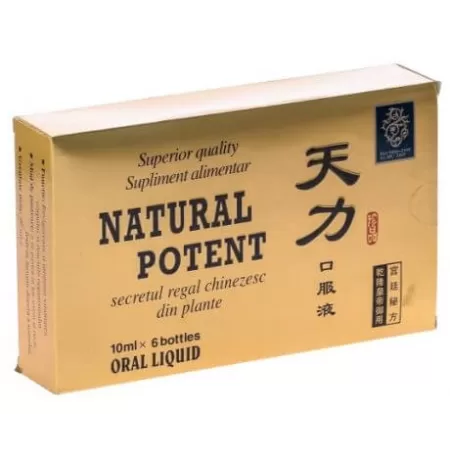 Natural Potent, 6 fiole, China pentru potenta
