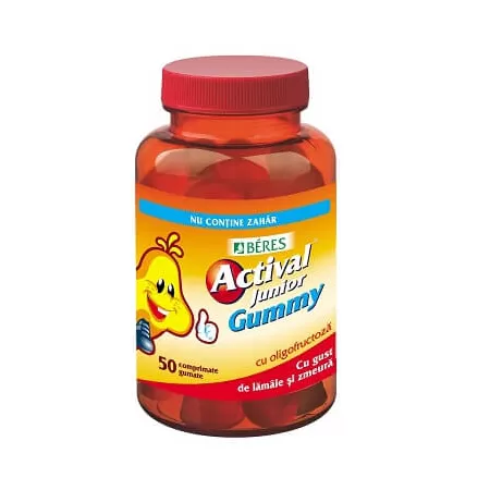 Actival Junior Gummy, 50 comprimate, Beres Pharmaceuticals