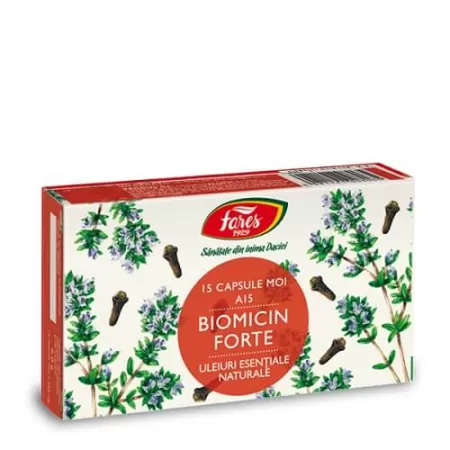 Biomicin Forte, 15 capsule moi, Fares