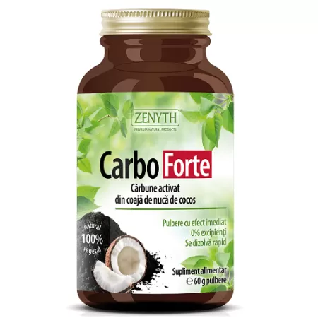 Carbo Forte Carbune activat, 60 g, Zenyth