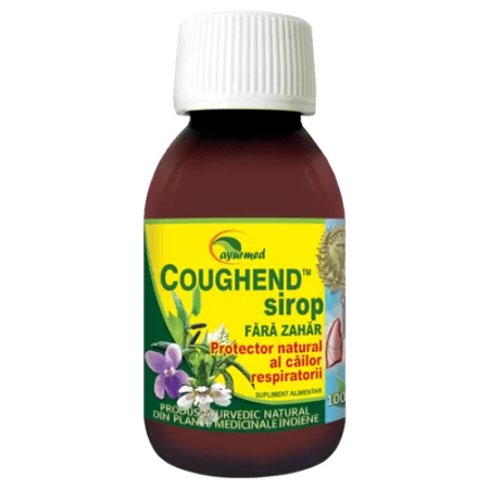 Coughend Sirop fara zahar, 100 ml, Ayurmed