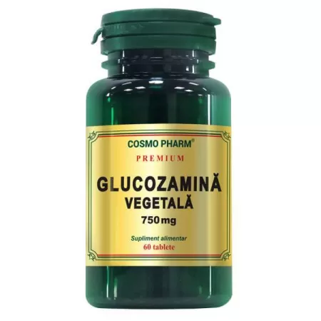 Glucozamina Vegetala 750 mg, 60 tablete Premium, Cosmopharm