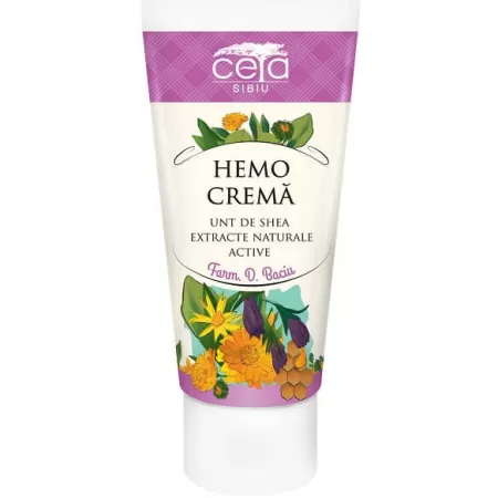 Hemo crema, cu extracte naturale active, 50 ml, Ceta Sibiu
