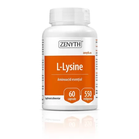 L-Lysine 550 mg, 60 capsule, Zenyth