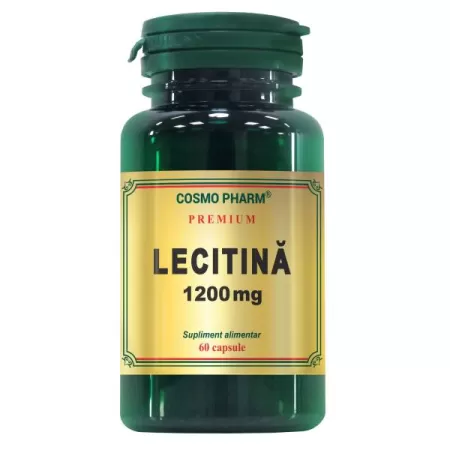 Lecitina 1200 mg, Cosmopharm, 60 capsule Premium