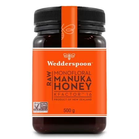 Miere de Manuka, KFactor 16 RAW, 500 g, Wedderspoon