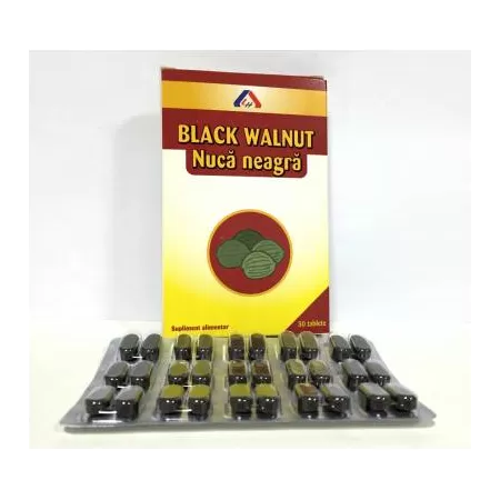 Nuca Neagra, 30 tablete, American Lifesyle