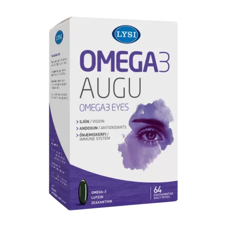 Omega 3 - Ochi sanatosi, 64 capsule, Lysi