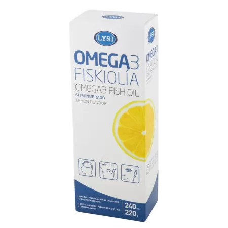 Omega 3 cu aroma de lamaie 240 ml Lysi