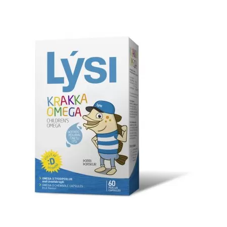 Omega 3 pentru copii, 60 capsule masticabile, Lysi