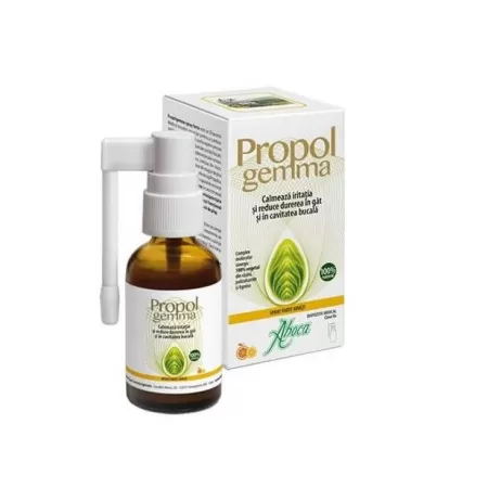 Propolgemma Forte spray de gat pentru adulti, 30 ml, Aboca