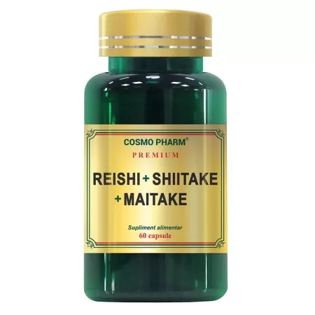 Reishi Shiitake Maitake, Cosmopharm, 60 capsule