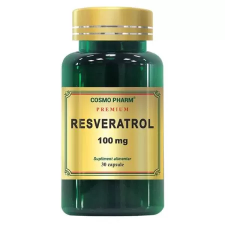 Resveratrol 100 mg Premium, 30 capsule, Cosmopharm