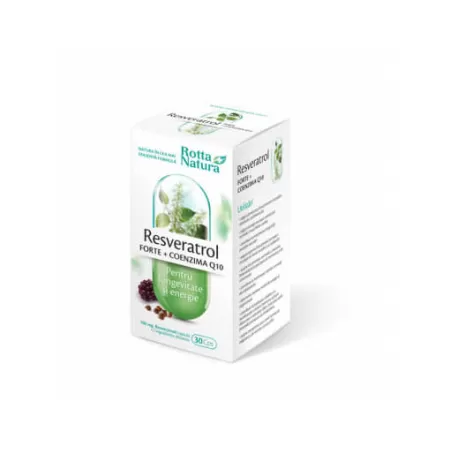Resveratrol Forte + Coenzima Q10, 30 capsule, Rotta Natura