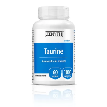 Taurina 1000 mg, 60 capsule, Zenyth