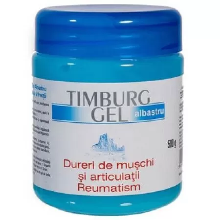 Timburg gel albastru dureri de muschi si articulatii, 500g