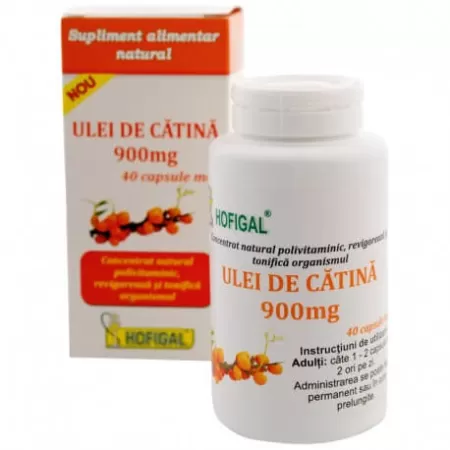 Ulei de catina 900 mg, 40 capsule, Hofigal