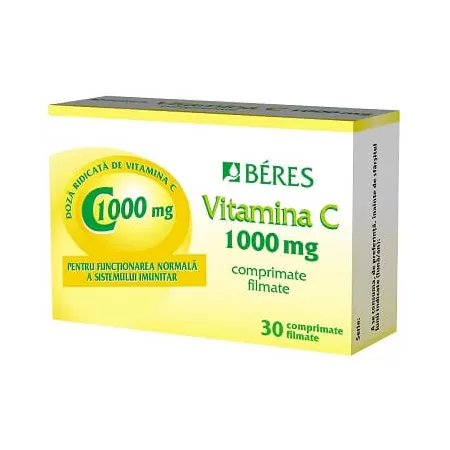 Vitamina C 1000mg, 30 comprimate, Beres