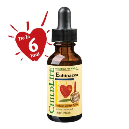Echinaceea sirop pentru copii, 29.6 ml, Secom (Childlife Essentials)