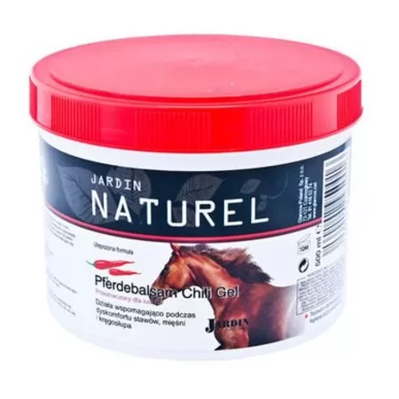 Balsam puterea calului cu ardei iute (chili), 250 ml, Jardin Naturel